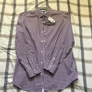 NWT Banana Republic Non-Iron Slim Fit Shirt Size L